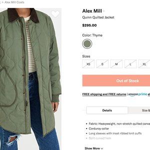 Alex Mill Quinn Quilted Jacket (sold out!)